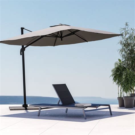 Parasol ogrodowy Aura 290x290x264 cm antracytowy Naterial.